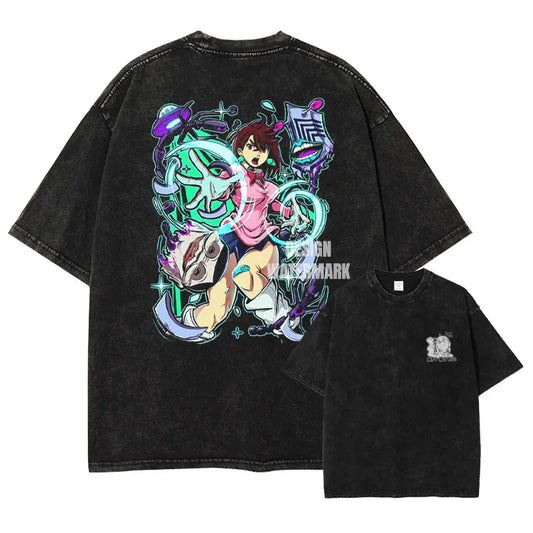 Dandadan Momo Ayase Shirt Vintage Oversized Style Anime Shirt