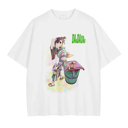 Dandadan Momo Shirt Vintage Oversized Style Anime Shirt