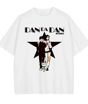 Dandadan Okarun & Momo Shirt Vintage Oversized Style Anime Shirt