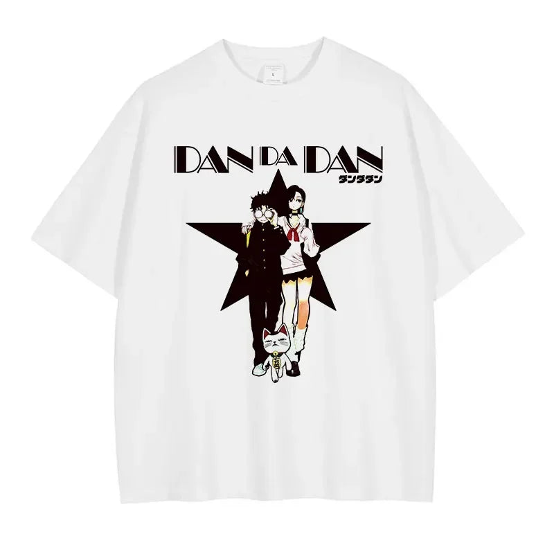 Dandadan Okarun & Momo Shirt Vintage Oversized Style Anime Shirt