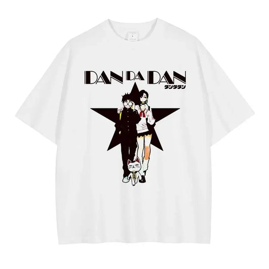 Dandadan Okarun & Momo Shirt Vintage Oversized Style Anime Shirt
