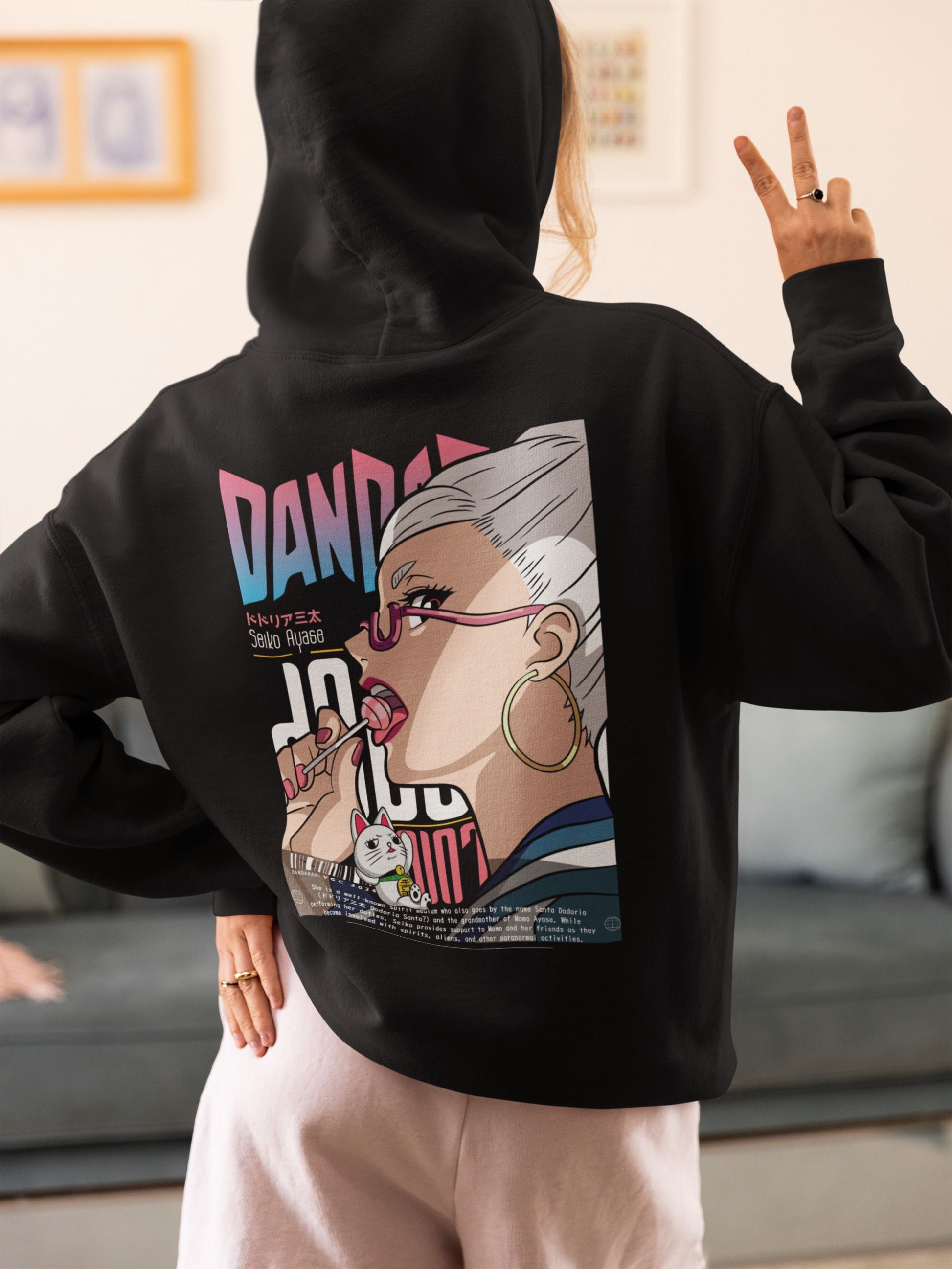 Dandadan Seiko Ayase Hoodie Custom Graphic Anime Zip Hoodie