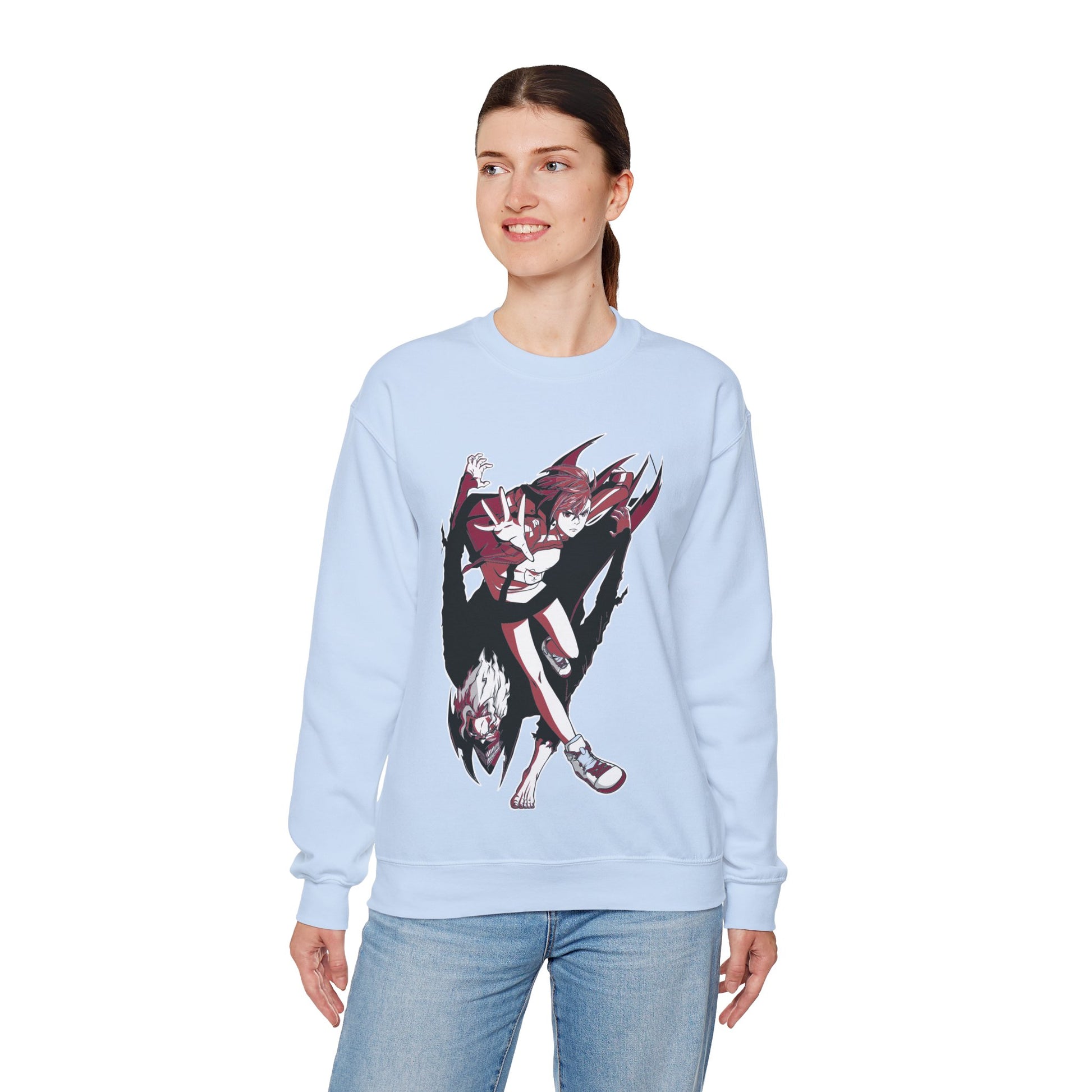 Dandadan Sweatshirt Unisex Custom Momo Ayase and Okarun Sweatshirt