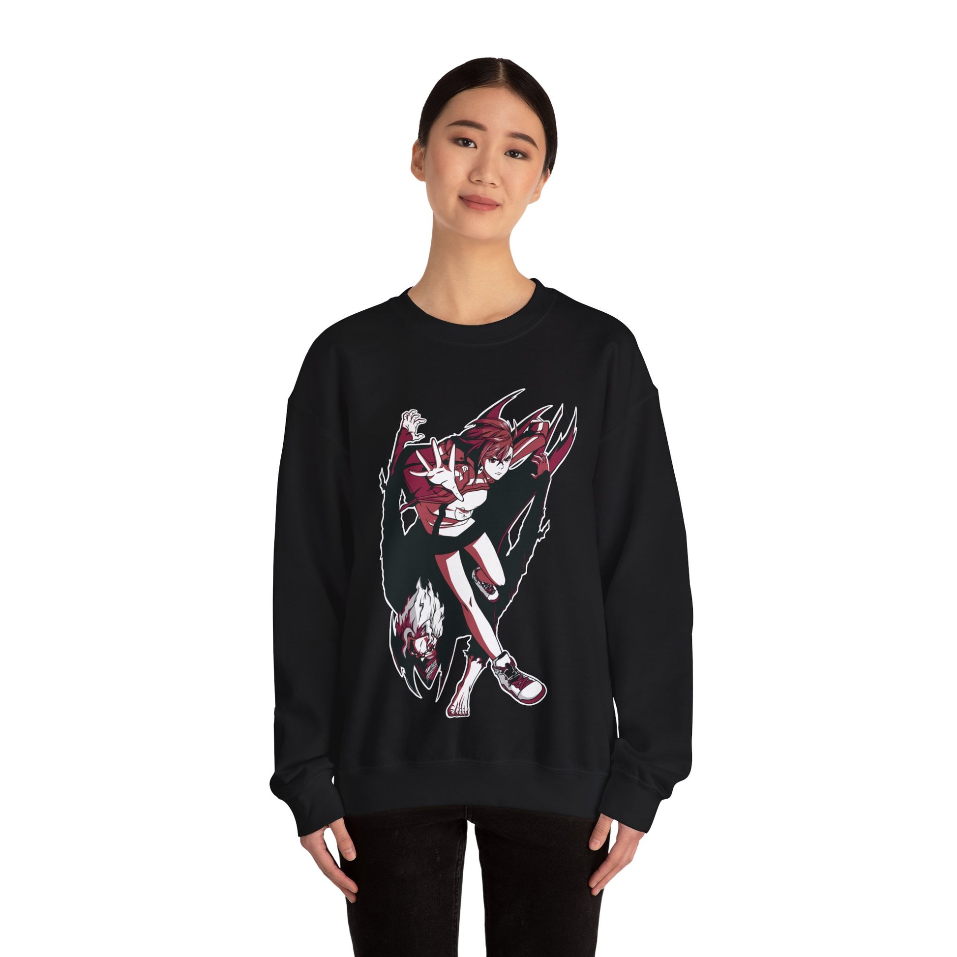 Dandadan Sweatshirt Unisex Custom Momo Ayase and Okarun Sweatshirt