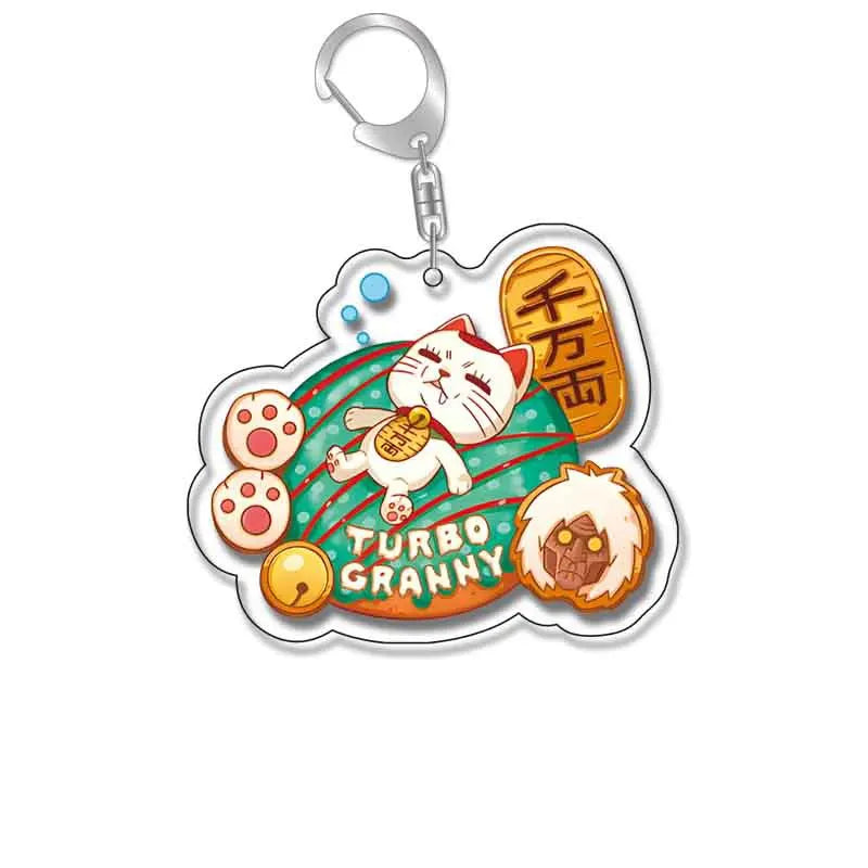 Dandadan Turbo Granny Cat Keychain – Cute & Stylish Accessory!