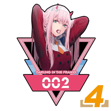 Darling In The Franxx Zero Two PC Case Sticker Anime Sticker Decals