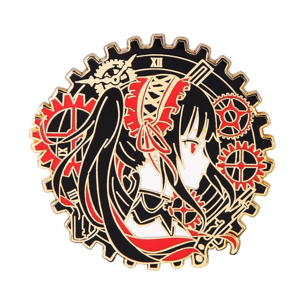 Date A Live Kurumi Enamel Pin Brooch