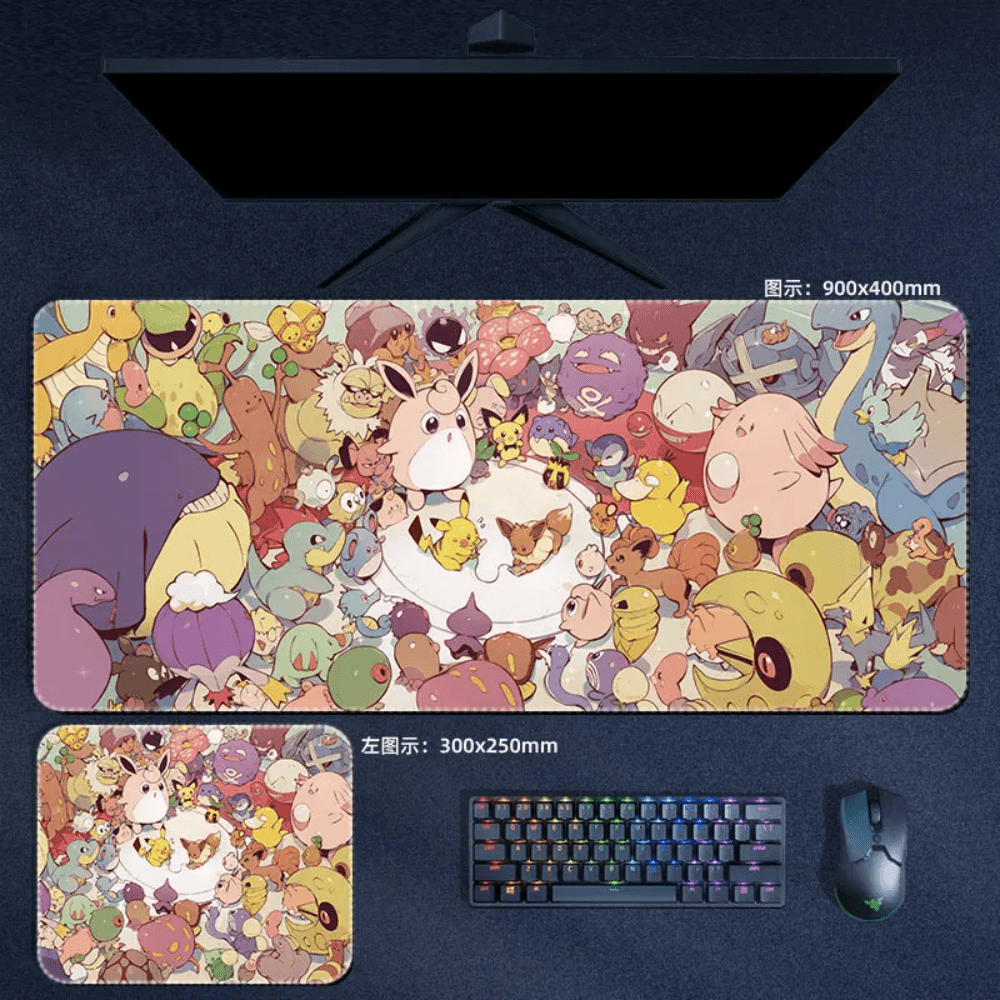 Pokemon Mouse Pad Large Anime Mouse Pad Desk Mat