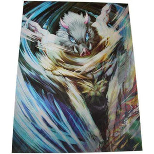 Demon Slayer Anime 3D Lenticular Print Anime Poster Tanjiro, Inosuke, Zenitsu