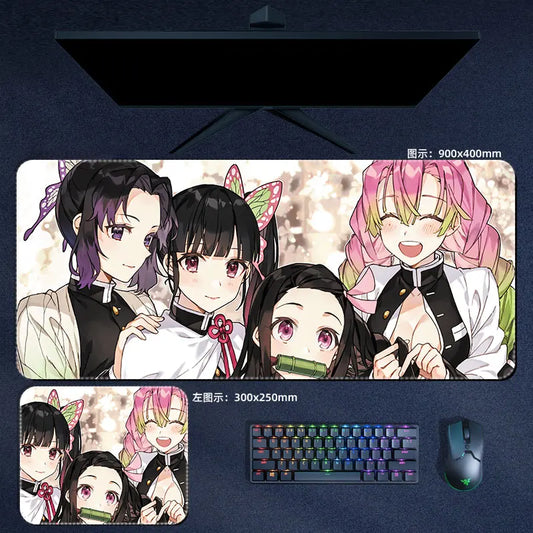 Demon Slayer Girls Mouse Pad Anime Desk Mat