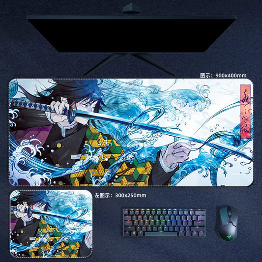 Demon Slayer Giyu Mouse Pad Anime Desk Mat
