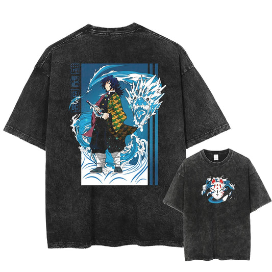 Demon Slayer Giyu Shirt Oversized Style Anime Shirt