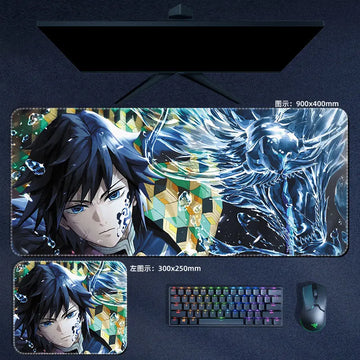 Demon Slayer Giyu Tomioka Mouse Pad Anime Desk Mat