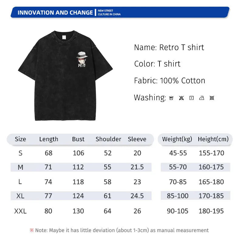 Demon Slayer Giyu Tomioka Shirt Oversized Style Anime Shirt