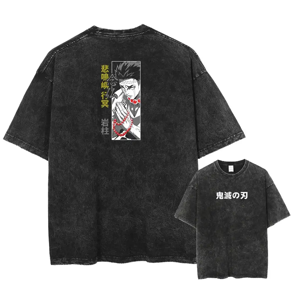 Demon Slayer Gyomei Himejima Shirt Oversized Style Anime Shirt