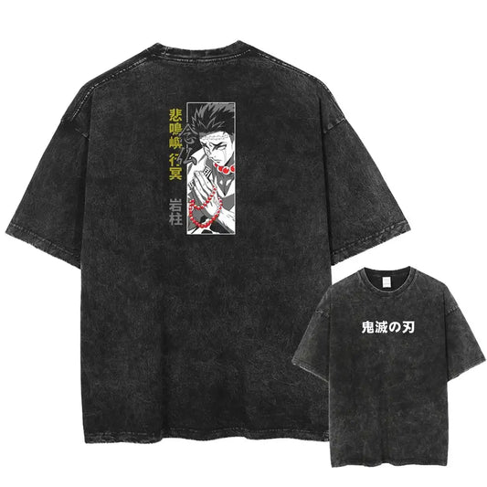 Demon Slayer Gyomei Himejima Shirt Oversized Style Anime Shirt
