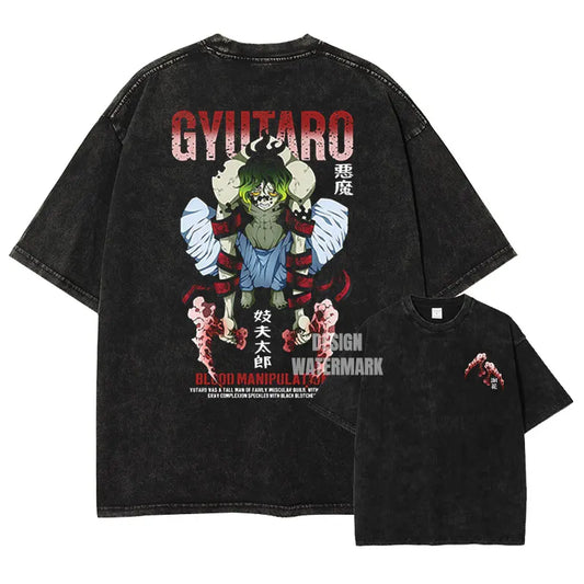 Demon Slayer Gyutaro Shirt Oversized Style Anime Shirt