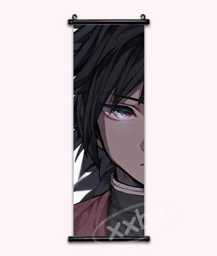 Demon Slayer Hashira Giyu Tomioka Anime Poster Canvas Scroll