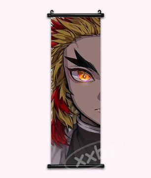Demon Slayer Hashira Kyojuro Rengoku Anime Poster Canvas Scroll