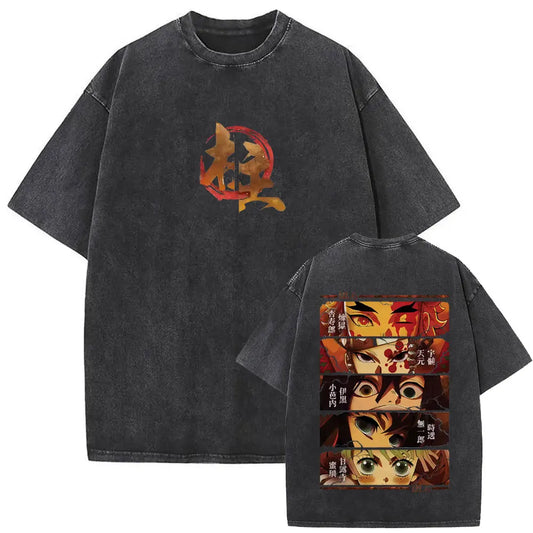Demon Slayer Hashiras Shirt Vintage Oversized Style Anime Shirt