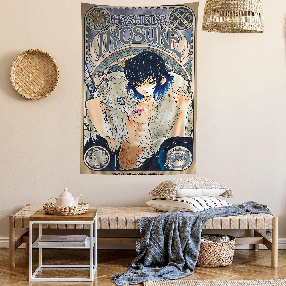 Demon Slayer Inosuke Tapestry Hanging - Anime Home Decor