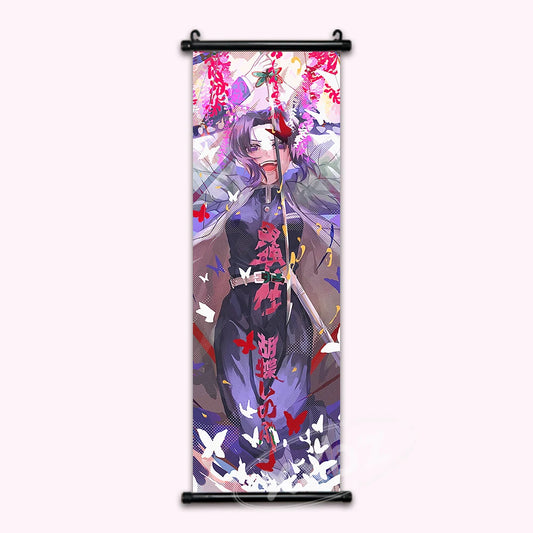 Demon Slayer Insect Hashira Shinobu Kocho Anime Poster Paint Style