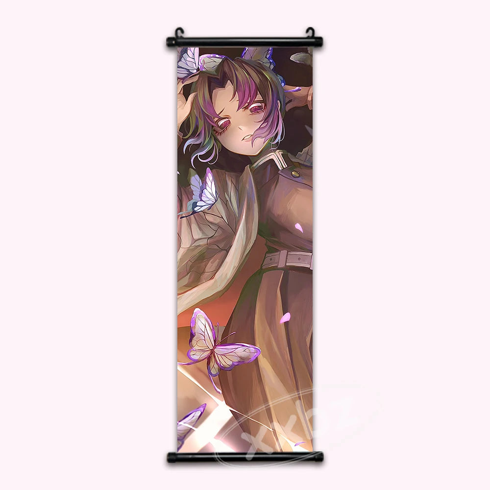 Demon Slayer Insect Hashira Shonibu Kocho Anime Poster Paint Style