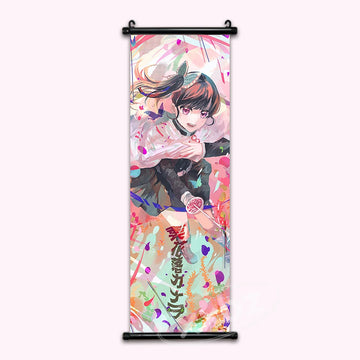 Demon Slayer Kanao Anime Poster Paint Style Scroll