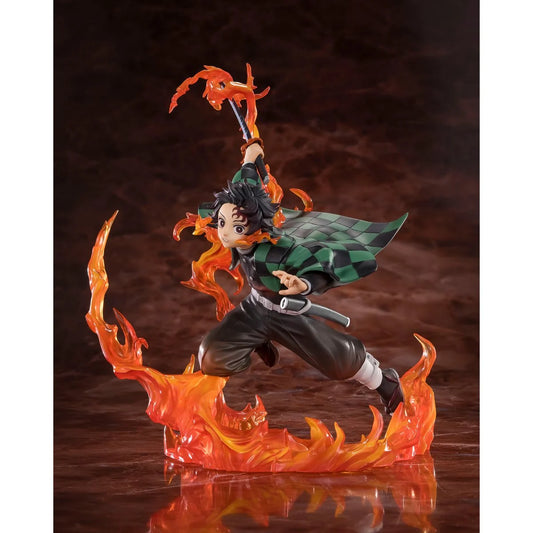 Demon Slayer: Kimetsu No Yaiba Tanjiro Kamado Kyojuro Rengoku's Sword Guard Version FiguartsZERO Figure