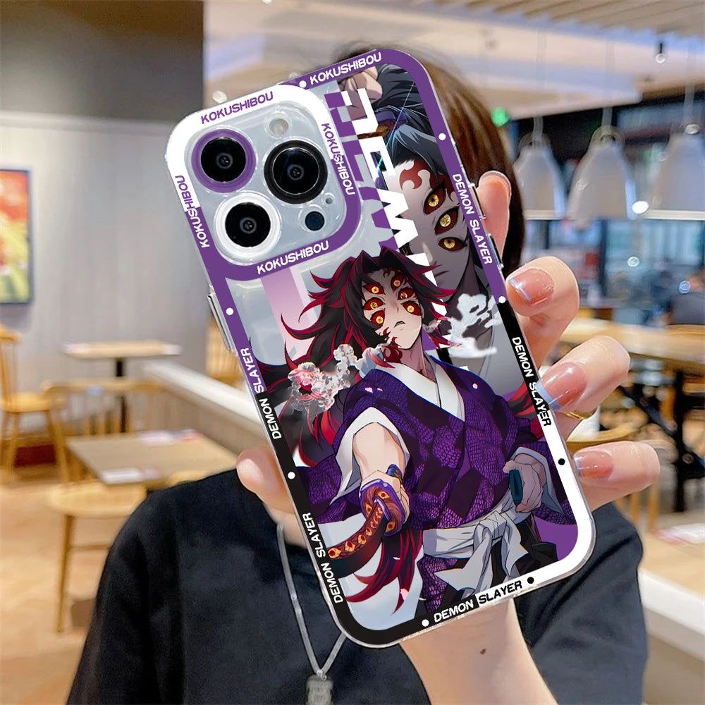 Demon Slayer Kokushibo Phone Case For Iphone 11-15 Pro Max