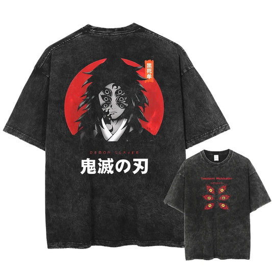 Demon Slayer Kokushibo Shirt Oversized Style Anime Shirt