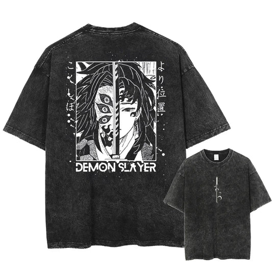 Demon Slayer Kokushibo Shirt Oversized Style Anime Shirt