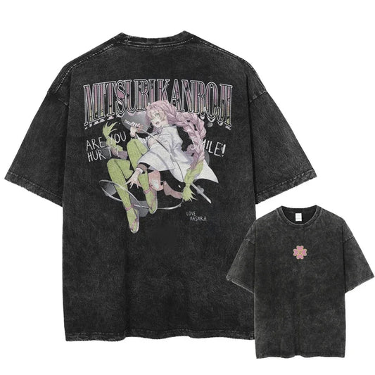 Demon Slayer Mitsuri Kanroji Shirt Oversized Style Anime Shirt