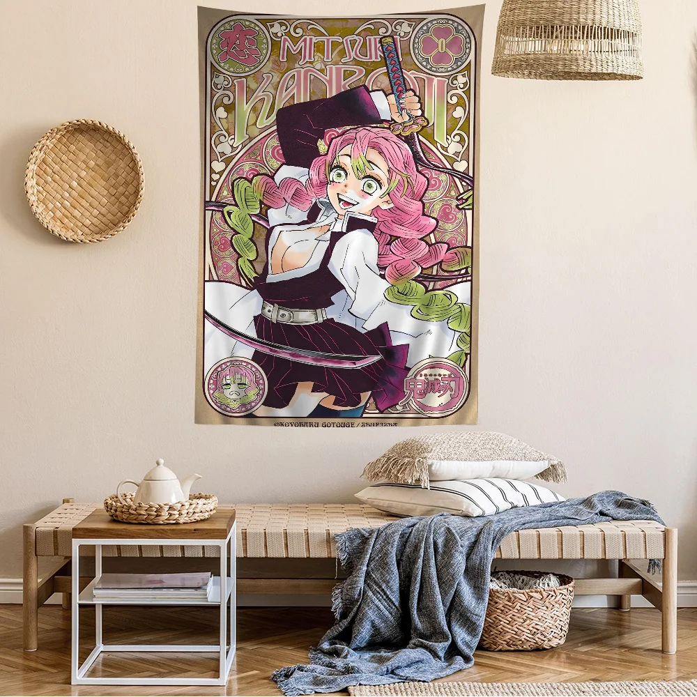 Demon Slayer Mitsuri Kanroji Tapestry Hanging - Anime Home Decor
