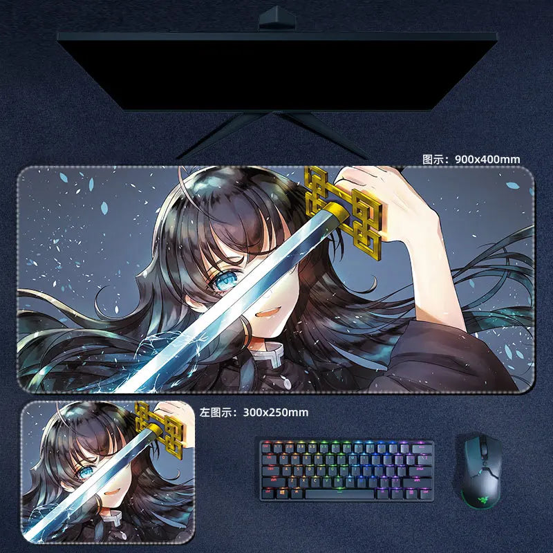 Demon Slayer Muichiro Tokito Mouse Pad Anime Desk Mat