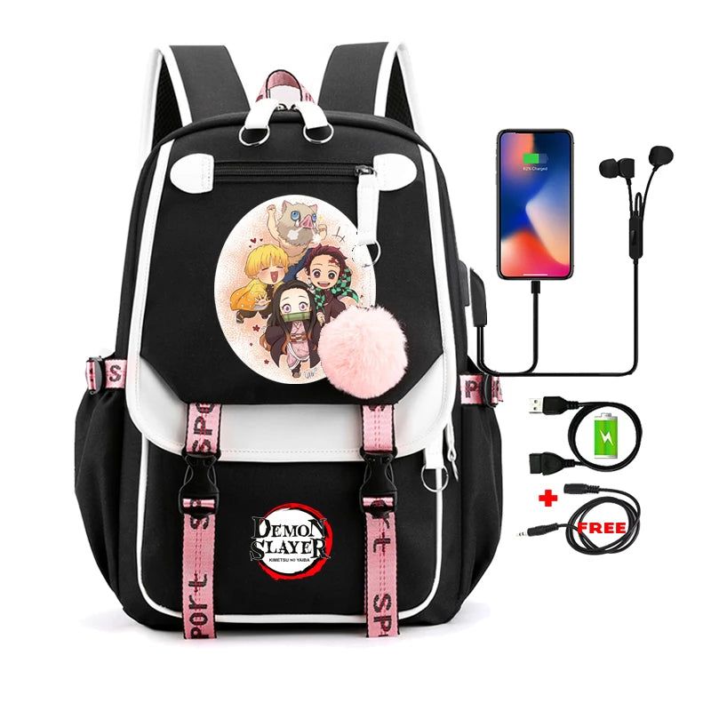 Demon Slayer Nezuko Backpack Anime Bookbag