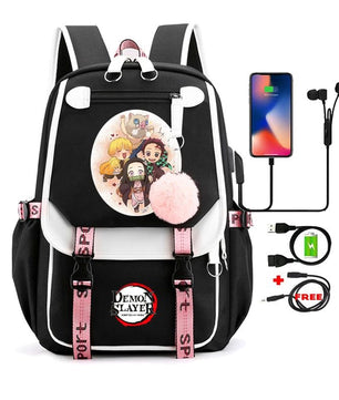 Demon Slayer Nezuko Backpack Anime Bookbag