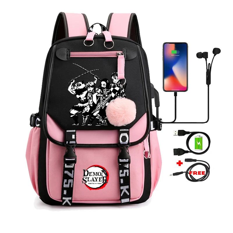 Demon Slayer Nezuko Backpack Anime Bookbag