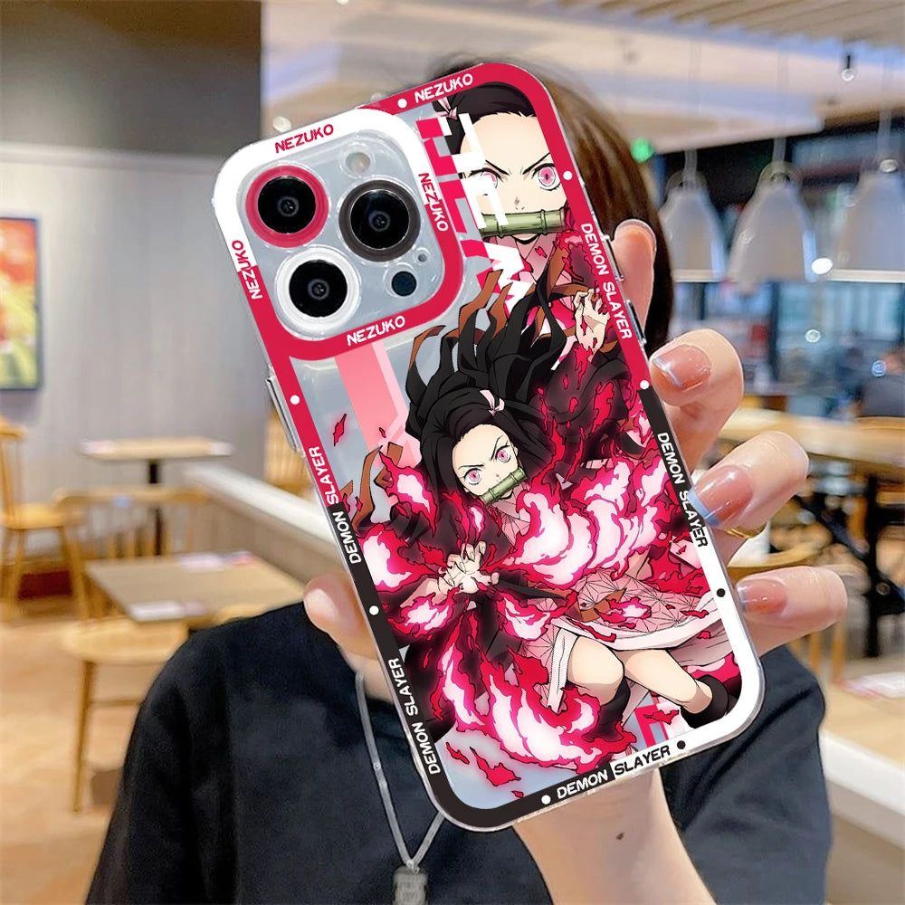 Demon Slayer Nezuko Phone Case For Iphone 11-15 Pro Max