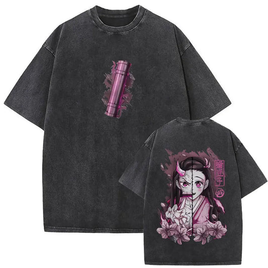 Demon Slayer Nezuko Shirt Vintage Oversized Style Anime Shirt