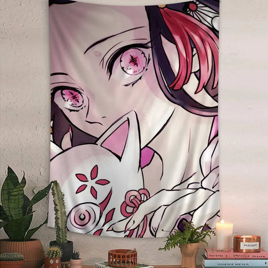 Demon Slayer Nezuko Tapestry - Versatile Anime Home Decor