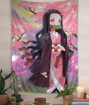 Demon Slayer Nezuko Tapestry - Versatile Anime Home Decor