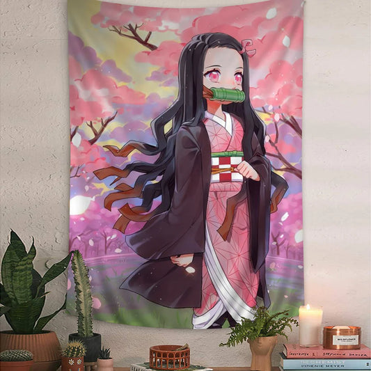 Demon Slayer Nezuko Tapestry - Versatile Anime Home Decor