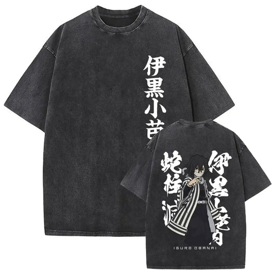 Demon Slayer Obanai Shirt Vintage Oversized Style Anime Shirt