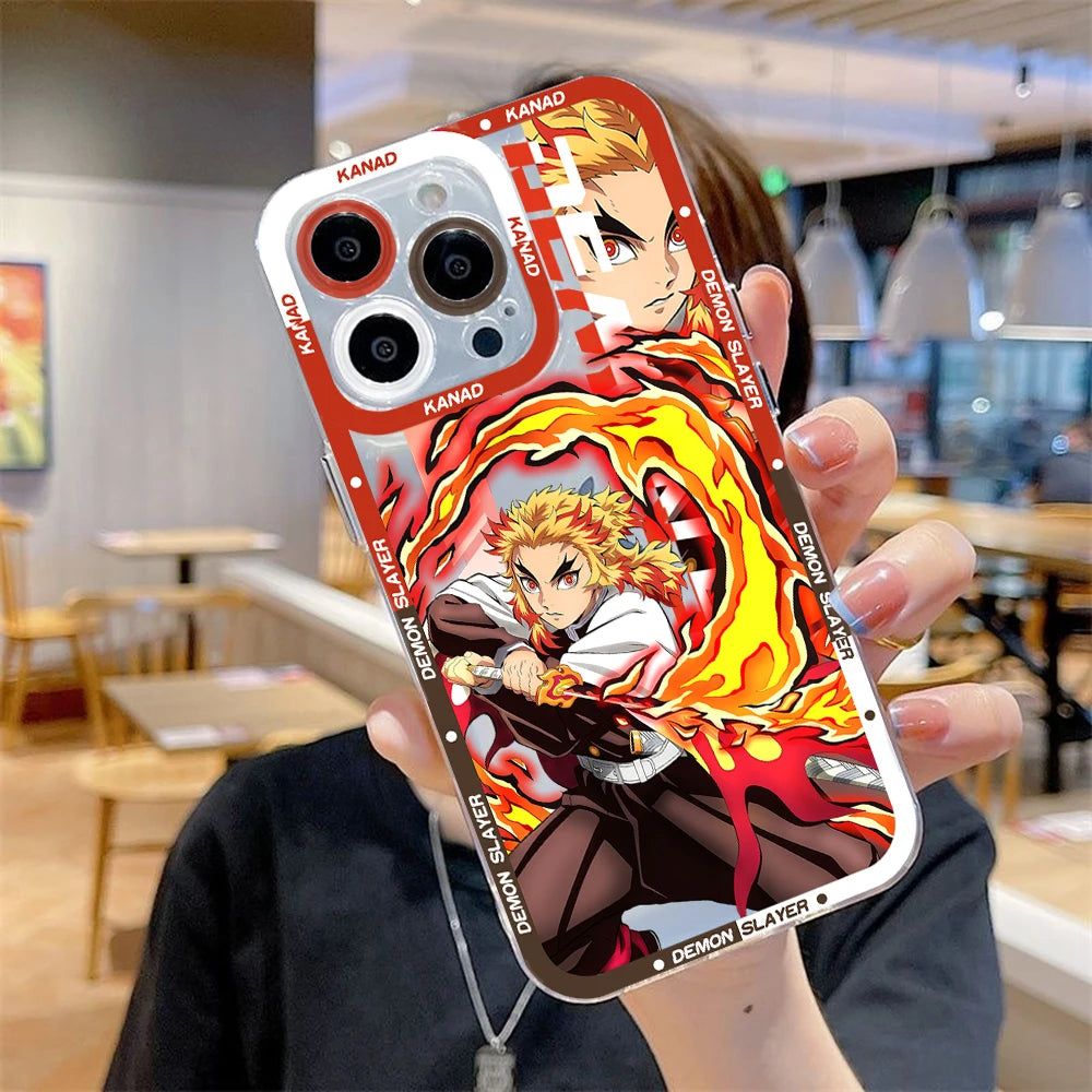 Demon Slayer Rengoku Phone Case For Iphone 11-15 Pro Max