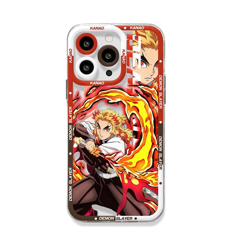 Demon Slayer Rengoku Phone Case For Iphone 11-15 Pro Max