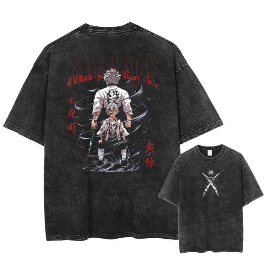 Demon Slayer Sanemi Shinazugawa Shirt Oversized Style Anime Shirt