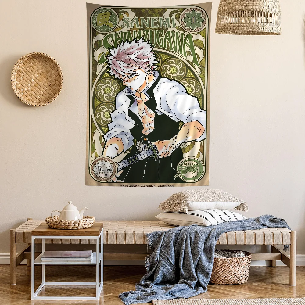Demon Slayer Sanemi Tapestry Hanging - Anime Home Decor