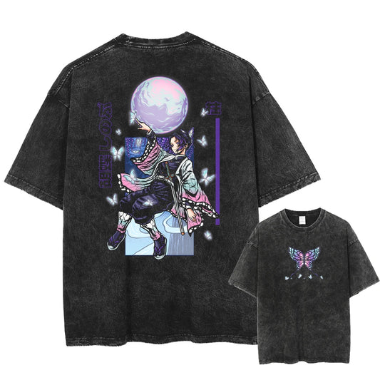Demon Slayer Shinobu Kocho Shirt Oversized Style Anime Shirt