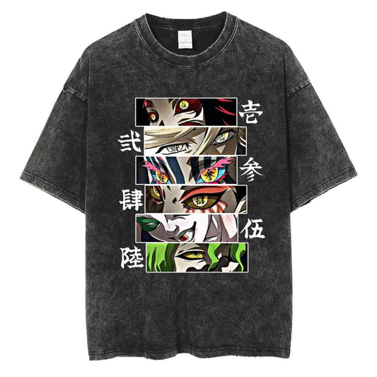 Demon Slayer Shirt Upper Rank Demons Oversized Anime Shirt